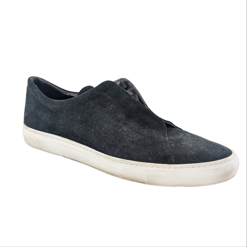 CR Made in Italy Suede Tennis Shoes Black Size 11.5